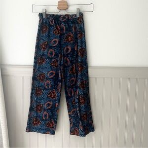 Team Apparel Chicago Bears Blue and Orange Kids Pajama Bottoms Boys Medium
